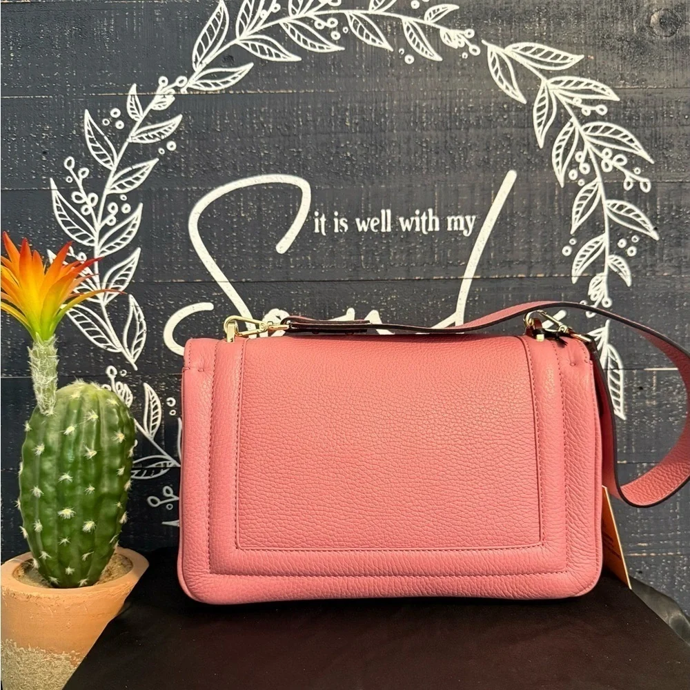 VALENTINO-Alice Rock Leather Shoulder Bag w/ Dust Bag